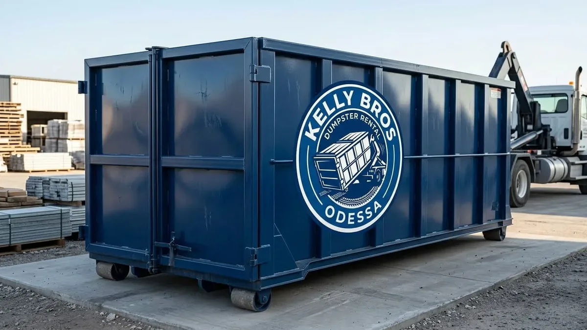 Dumpster sizes available in Odessa, TX